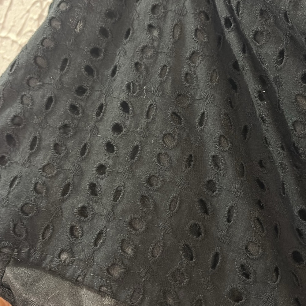 PrettyLittleThing NEW Broderie Anglaise Corset Black 22 Plus Eyelet Cottagecore - Picture 4 of 9